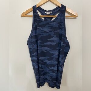 Athleta Ultimate Camo Tank Top Blue Athletic Workout Lightweight Shirt Women’s M